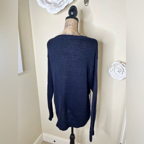 NTM Jolt Navy & Cream Gingerbread Man Ice Skating  Sweater Size Extra Large - Picture 13 of 14